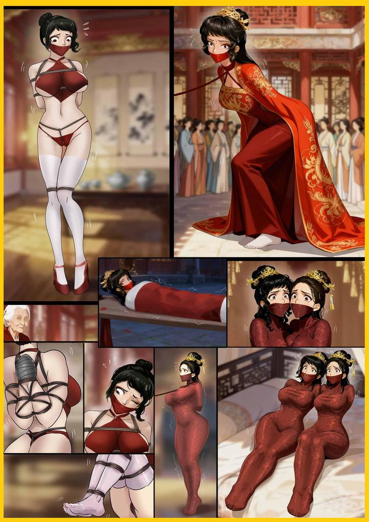 《新缚婚传 下》江湖飞贼落网，特制全包红衣喜妆 精密红绳织就全身锁网 双艳困红妆，双艺锁囚身！-5元站