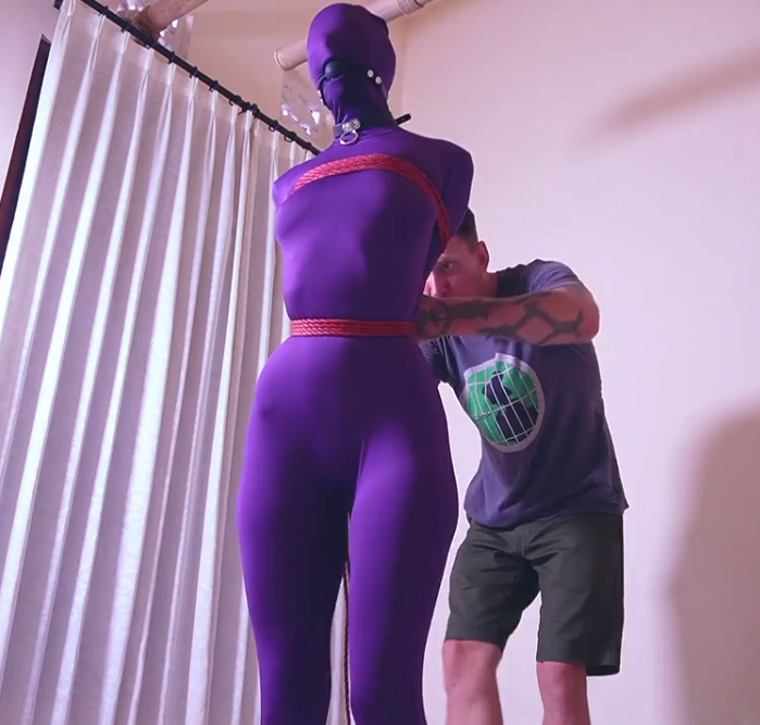 图片[2]-Sangini – Zentai Voice in a Bondage Suspension-视频-5元站