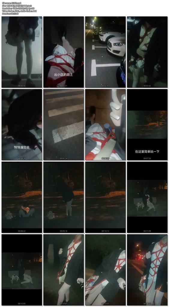 图片[2]-【小自白】露出过马路在小公园里走走-视频-5元站
