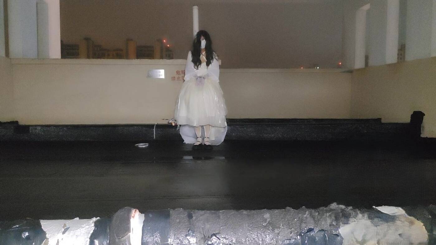 【一只苒苒】小南娘雨夜天台淋雨自缚-视频-5元站