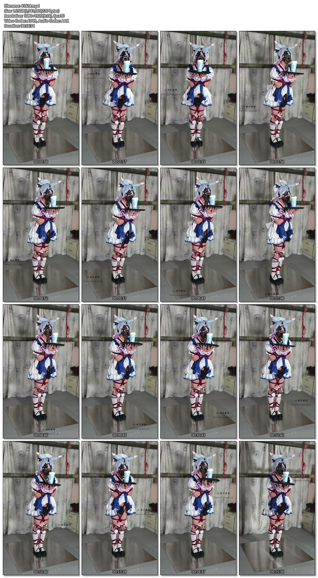 图片[2]-【坎喵】原神cos-希格雯女仆罚站架放置+斐济杯强高地狱-视频-5元站