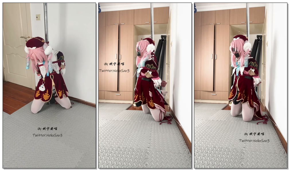 【坎喵】星穹铁道COS-被绑架的风堇+折腿柱缚+椅子固定放置+强高-视频-5元站