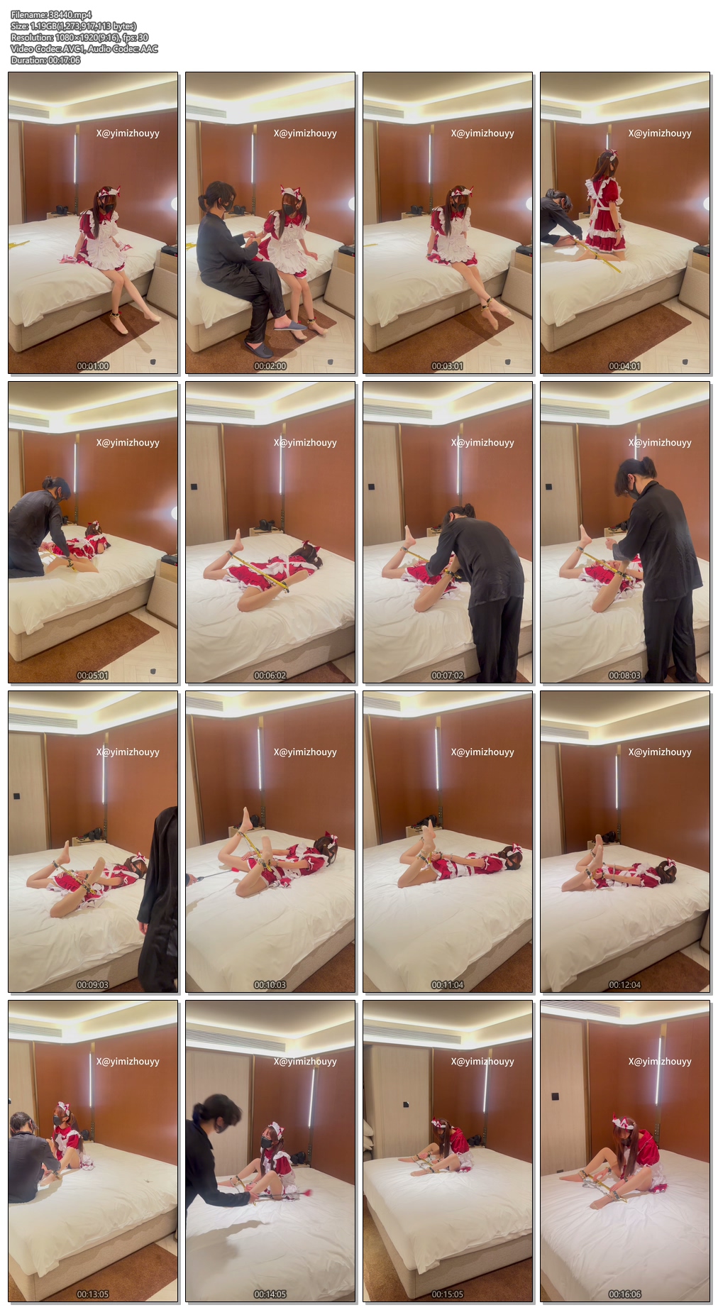 图片[2]-【薏米粥】【粥粥】[小女仆1]小萝莉穿上女仆装分腿器镣铐挠脚心抽打挣扎+娇喘满满-视频-5元站