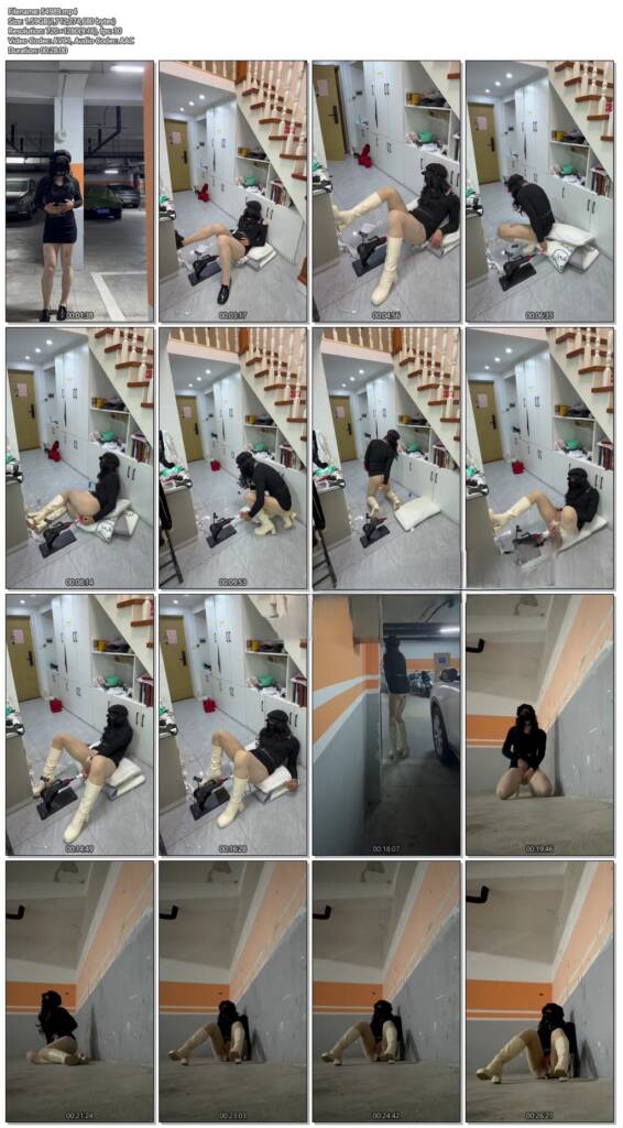 图片[3]-【hx0532】职员的地下车库露出＋炮机体验~ 户外+露出+失禁+跳蛋+炮机-视频-5元站