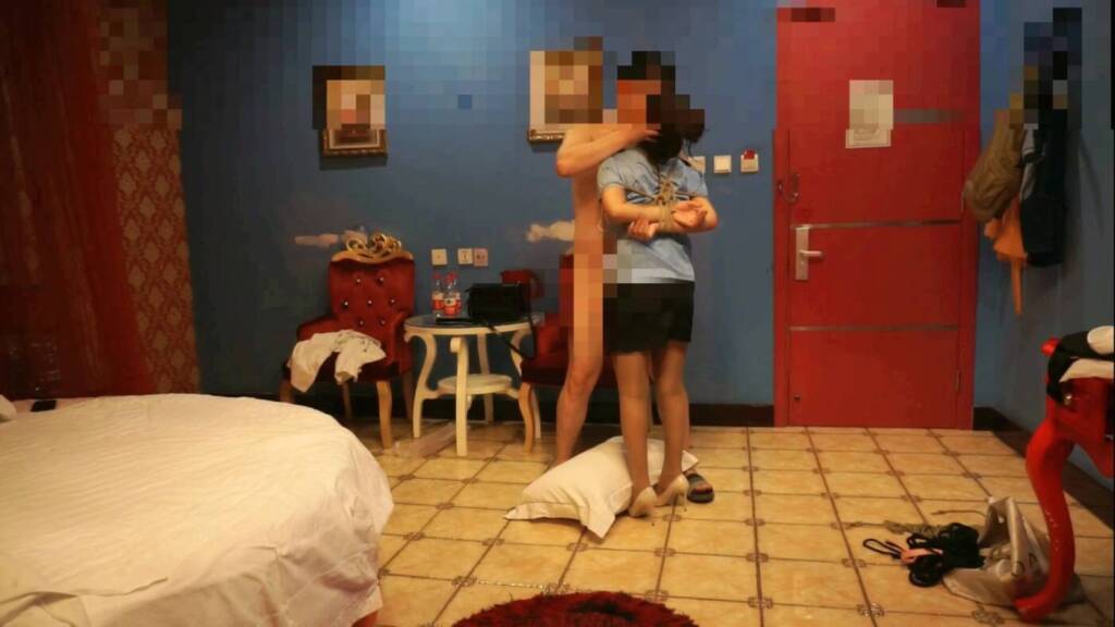 【北京绳艺馆】绳模小爽情趣制服丝袜高跟捆绑玩弄-视频-5元站