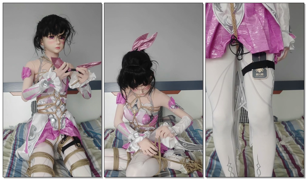 【Kigurumi】斗罗大陆小舞五年之约cos自缚捆绑挣扎，恨天高郊狼刺激 -视频-5元站