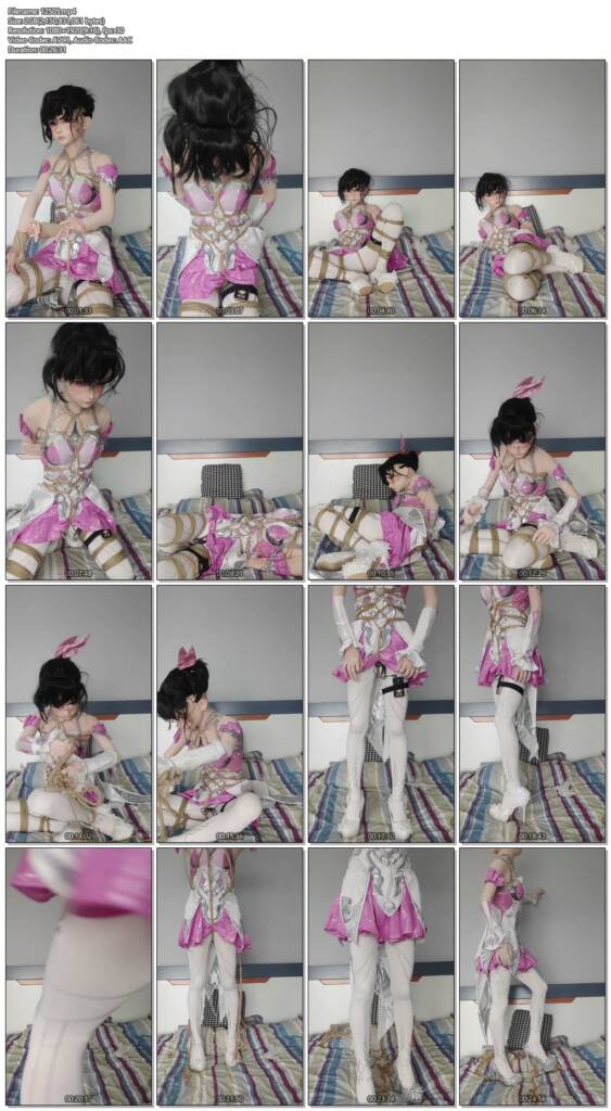 图片[2]-【Kigurumi】斗罗大陆小舞五年之约cos自缚捆绑挣扎，恨天高郊狼刺激 -视频-5元站