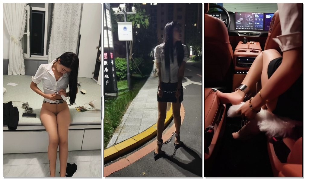 【妮妮崽】贞操带戴镣和肛塞尾巴外出-视频-5元站