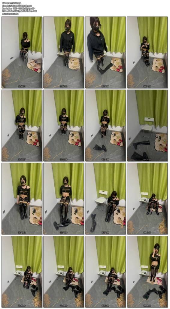图片[3]-【清瞳子】绑架黑丝长筒靴女特工-视频-5元站