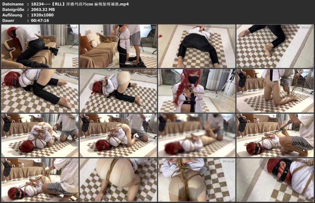 图片[3]-【RLL】泽楼玛琪玛cos 麻绳紧缚调教-视频-5元站
