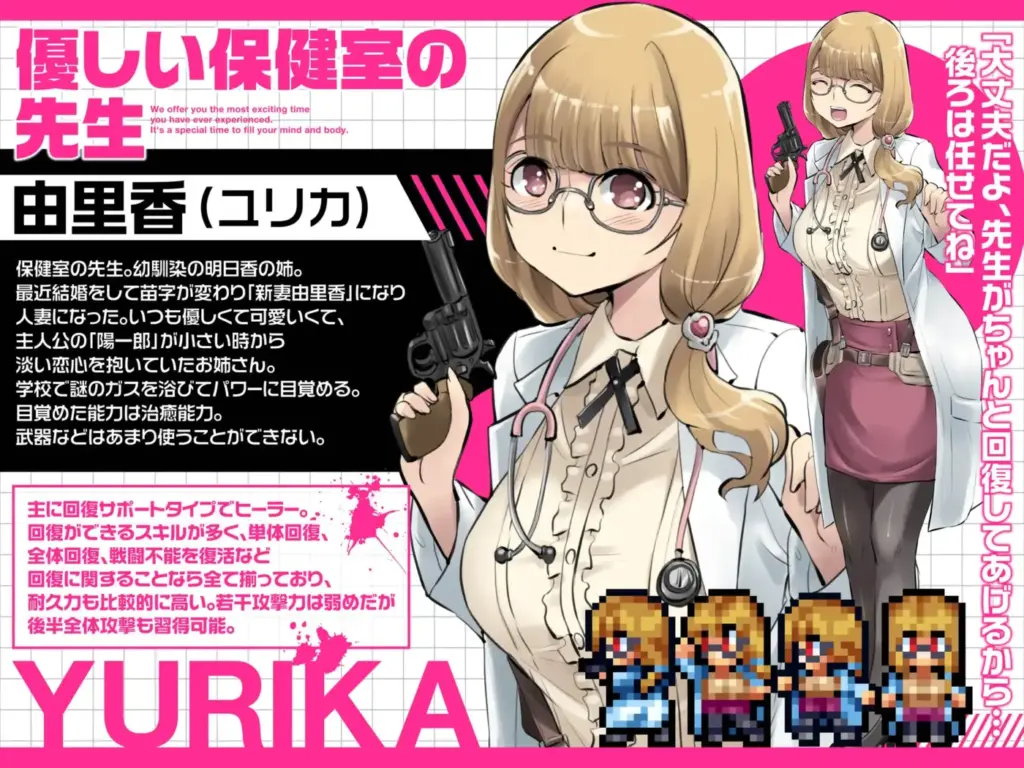 图片[8]-[RPG/PC/安卓/AI汉化] 僵尸末日后宫生存记 放課後オブザ・デッド～学校にテロリストが来る厨二病妄想をしていたらいきなり～v1.0.2-游戏-5元站