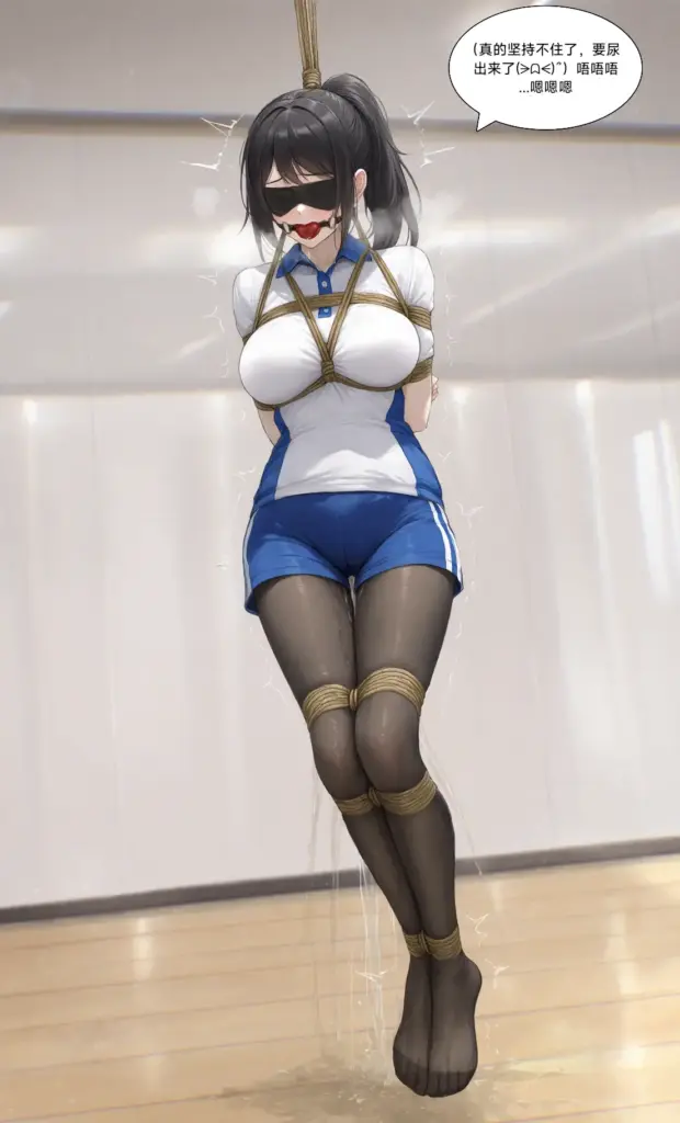 图片[3]-[lians] 少女的绳缚自救讲堂校服黑丝篇（内含，堵嘴，蒙眼，赤脚挠脚心，驷马捆绑，吊缚，失禁.....） [52P] - 5元站-5元站