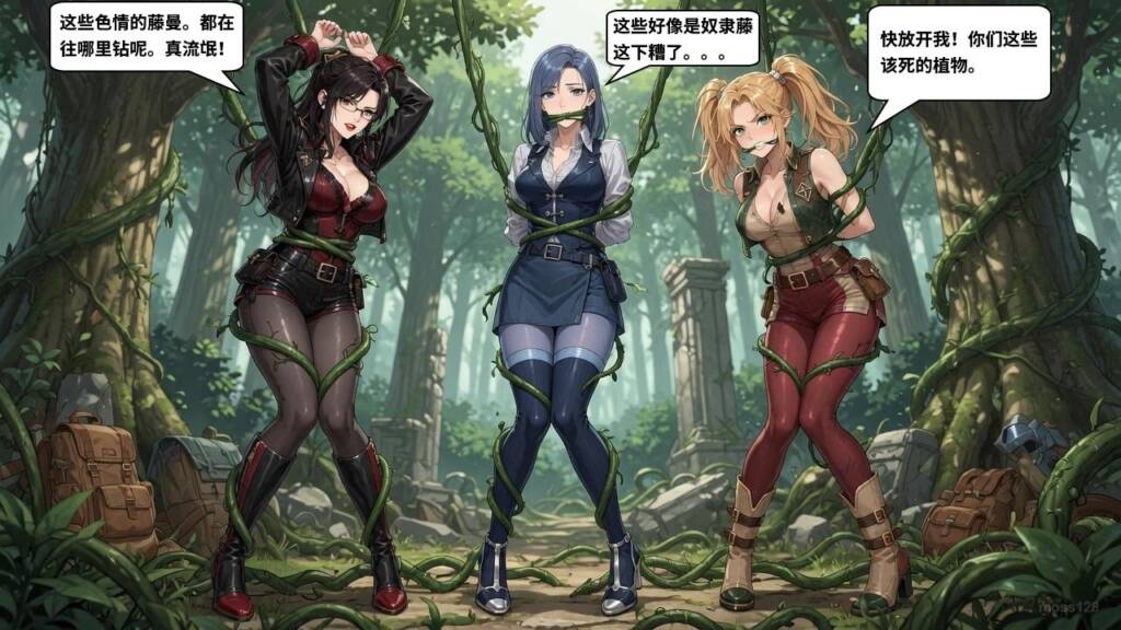 图片[2]-[moss128]《束缚万华镜 Vol.2》 - 丝袜丽人们的华丽败北｜冒险家 × 西幻勇者双篇合集-藤蔓、陷阱、绳索、暗精灵与遗迹深处的层层危机 [65P] - 5元站-5元站