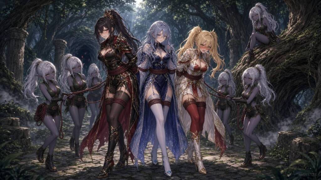 图片[4]-[moss128]《束缚万华镜 Vol.2》 - 丝袜丽人们的华丽败北｜冒险家 × 西幻勇者双篇合集-藤蔓、陷阱、绳索、暗精灵与遗迹深处的层层危机 [65P] - 5元站-5元站