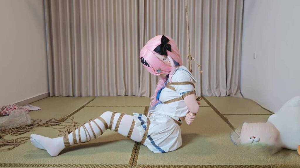 图片[2]-【星星工作室】kigurumi kig鸣潮达妮娅 后手缚半吊呼吸控制 郊狼200真实电击 直臂缚强制拉高与团缚-视频-5元站