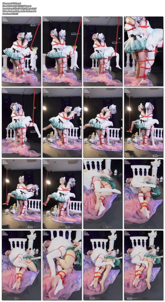 图片[2]-【莉雅】双人芭蕾连缚刺激 cosplay/芭蕾/连缚/单腿吊缚/口球/棒子/原神/呻吟/白丝-视频-5元站