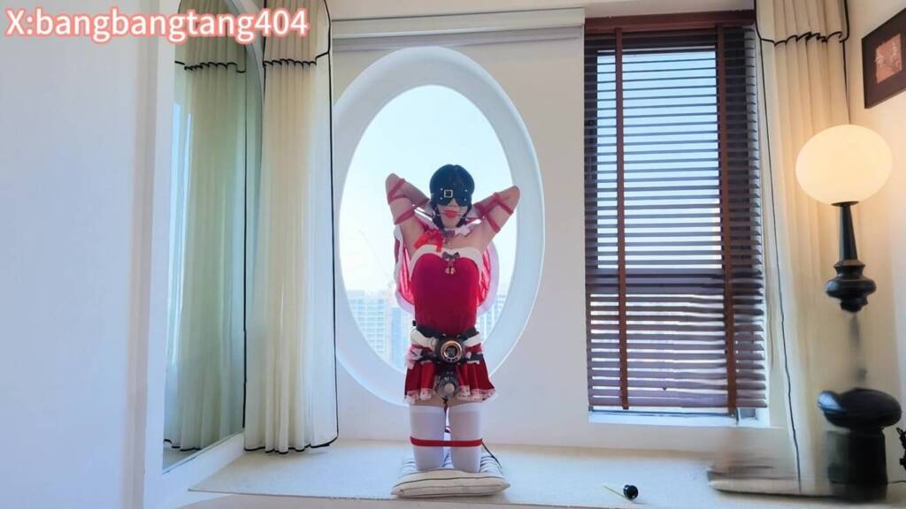 图片[2]-【糖糖工作室】【圣诞肉便器】白丝女仆被红绳高绑惩罚到连续高潮主人专用电击震动棒强制服务被榨汁到哭只能呜呜求饶-视频-5元站
