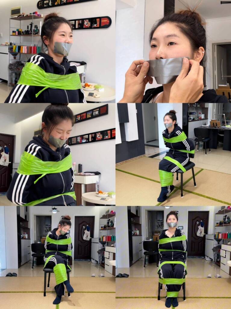 【默示录】【缚艺录】【小河】新模小河，胶带束缚体验~-视频-5元站