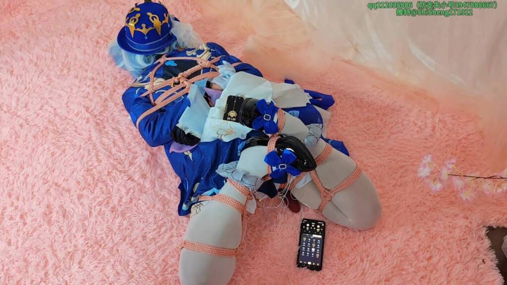 【时生】芙宁娜小姐，不想身份被发现的话，就乖乖听话！（100分钟一镜到底，日式捆绑+折腿缚+吊缚+强制抬头+棒棒+电击，被玩弄到惨叫不止，喜欢芙宁娜的不要错过哦）-视频-5元站