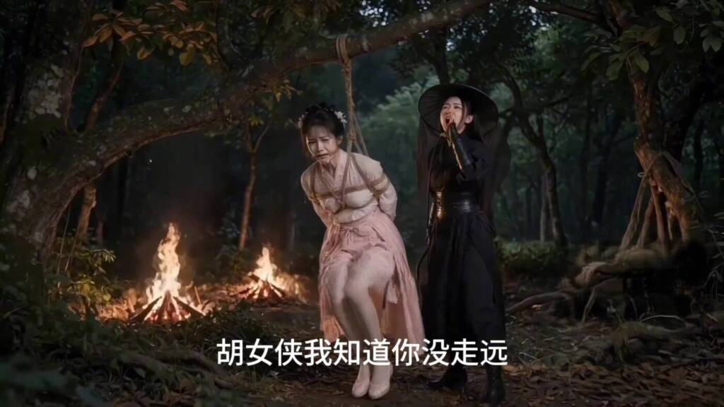 【Jimnewfantasy】【AI·古装剧情】珊·胡·劫-第一话； 狭路相逢、粉裙小姐陷落、女匪首大刑审问；艰难脱身、紧急求援、青衣女侠却遭羞辱！-视频-5元站