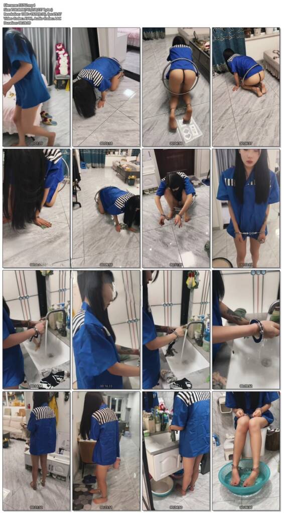 图片[2]-【妮妮崽工作室】小女囚居家打扫卫生-视频-5元站