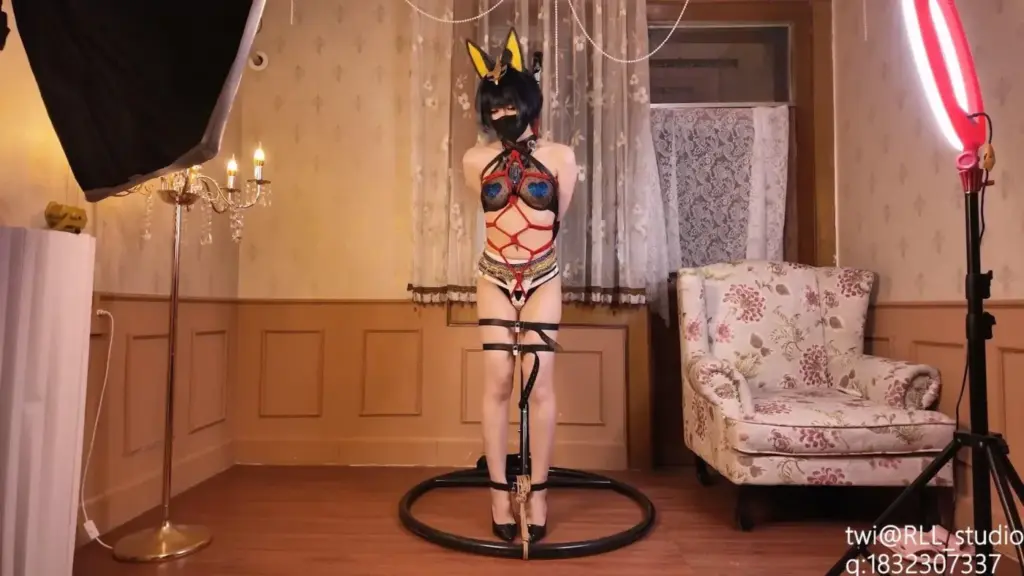 【RLL】埃及猫拘束{皮带/啵啵贝/深喉口球/开腿/抹油/乳贴} -视频-5元站