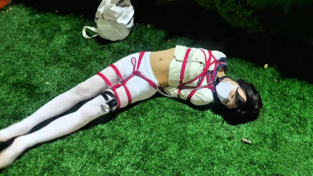图片[2]-【牵丝】身穿白色水手制服男娘提子深夜户外偏僻路边paly-视频-5元站