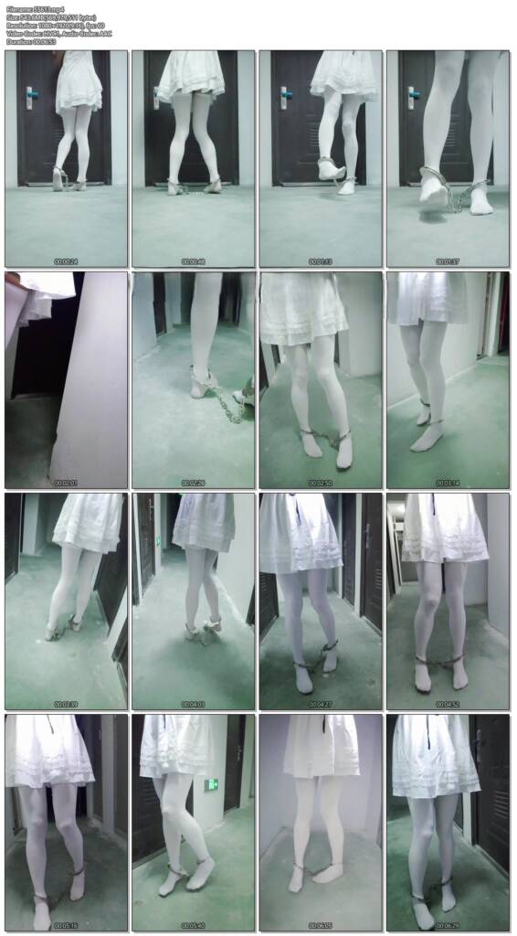 图片[2]-【Bbbttt】白丝水手服小模特地下室戴脚镣散步秀足，差点被发现-视频-5元站