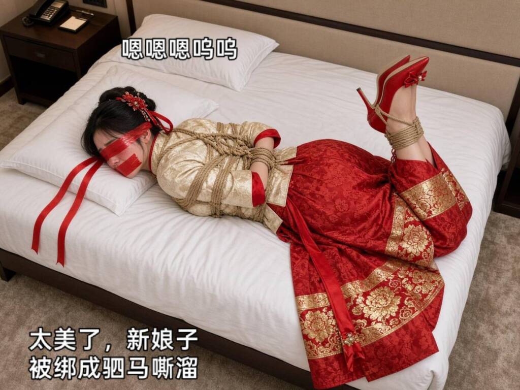 图片[3]-[大呲花hhh] DID精品剧情大作:大喜之日！ 最美新娘被丈夫抛弃，遭劫匪绑架凌辱折磨，驷马蹲缚吊缚等多种姿势，按摩棒强高、项圈tk、恋足、接口水等多种元素。 [135P] - 5元站-5元站