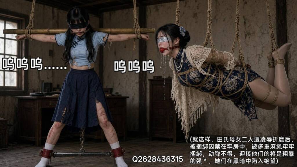 图片[2]-[大呲花hhh] 女烈题材剧情大作:民国往事 民国进步女学生一家(五三装、旗袍)被反动派捕获，进行凌辱折磨(鞭打，老虎凳，电椅，吊缚等)，宁死不屈！ [124P] - 5元站-5元站